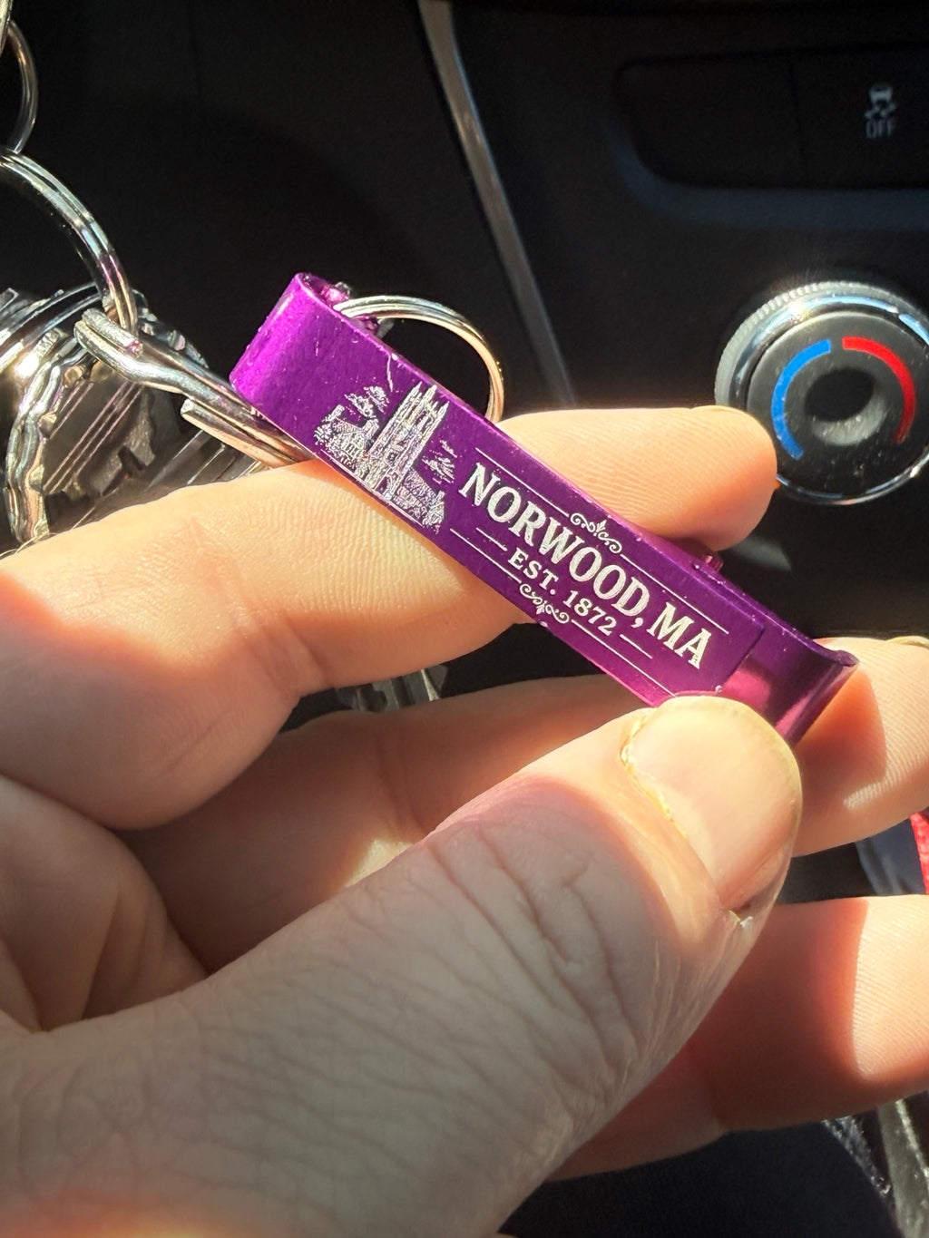 Norwood Est. 1872 Bottle Opener Keychain