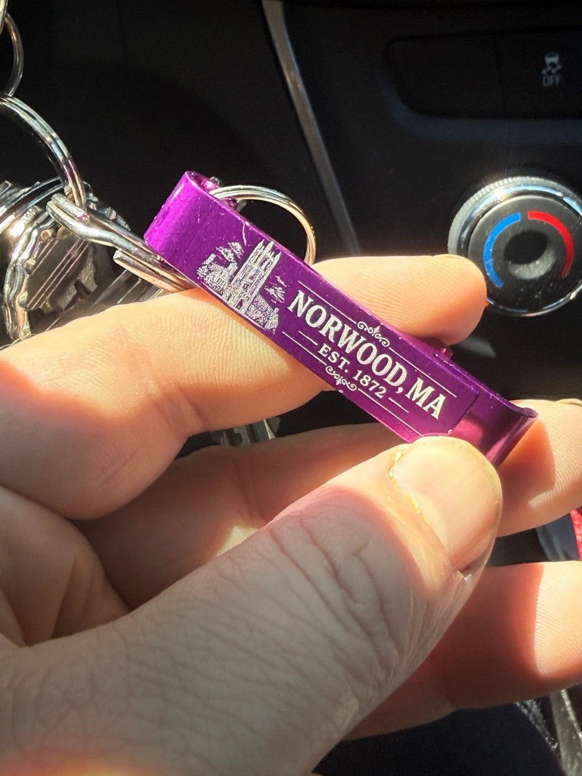 Norwood Est. 1872 Bottle Opener Keychain