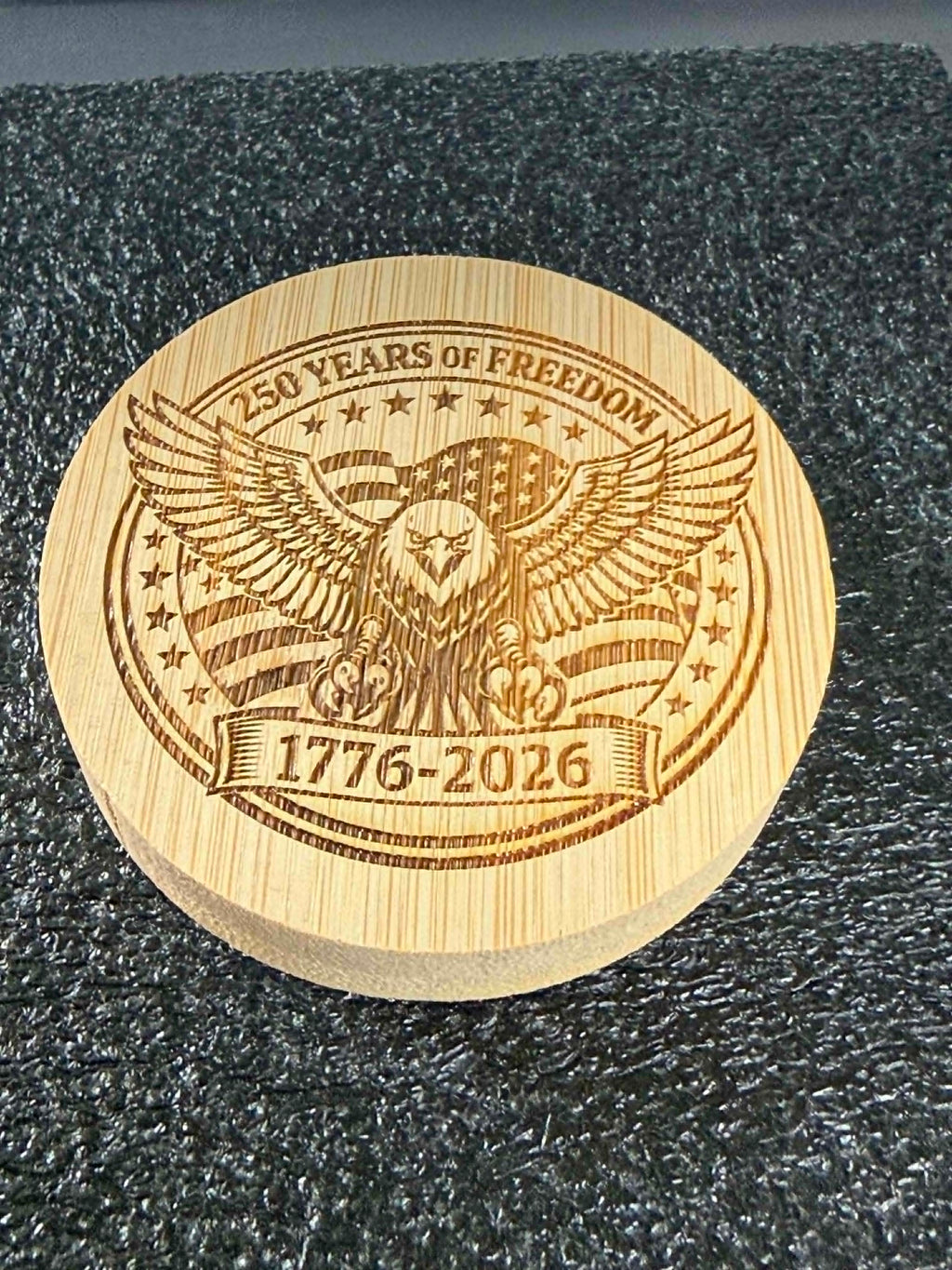 250 Years of Freedom Magnetic Bamboo Bottle Opener – 1776-2026