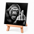 Gorilla Mirror with Wooden Easel
