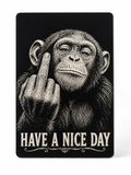 Monkey Giving the Finger Fridge Magnet – Have a Nice Day