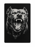 Barking Pitbull Fridge Magnet – Anodized Aluminum