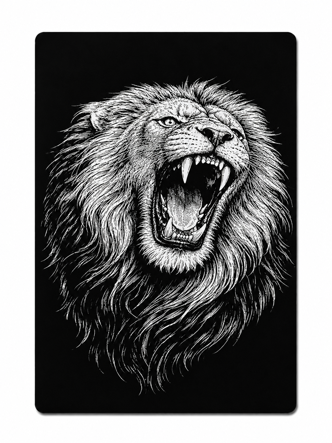 King of the Jungle Roaring Lion Fridge Magnet – Anodized Aluminum