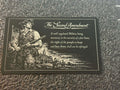 2nd Amendment Refrigerator Magnet – Anodized Aluminum