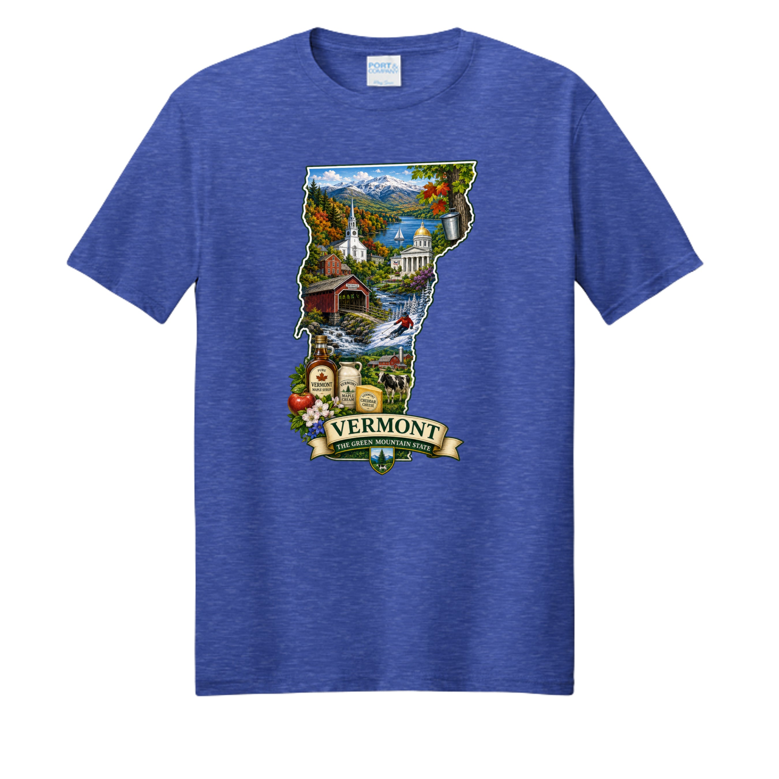 True Royal Heather - PC455 - FRONT