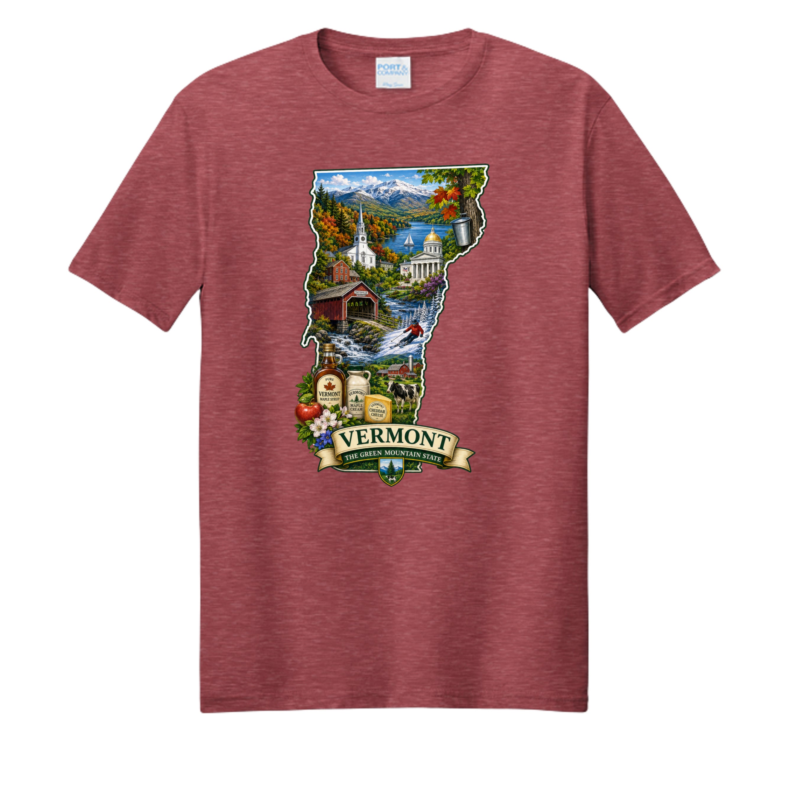 Team Cardinal Heather - PC455 - FRONT